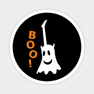 BOO! Ghost guitar (color print) Magnet